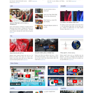Newspaper WordPress Website Six - online bd work