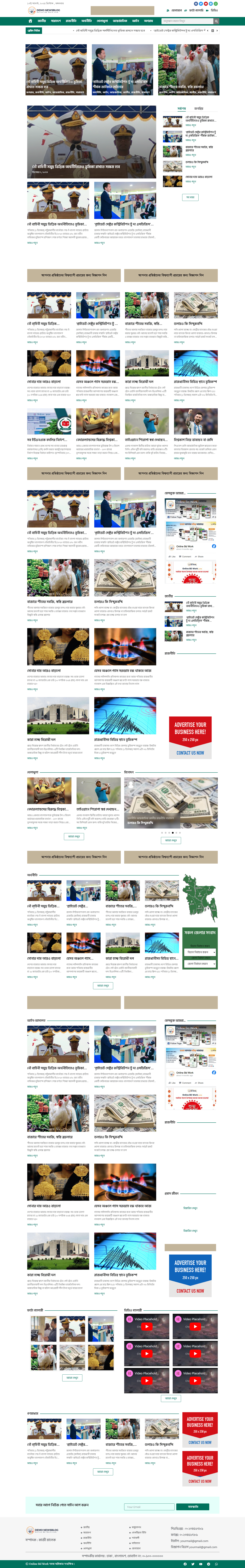 BD Newspaper WordPress Website - online bd work