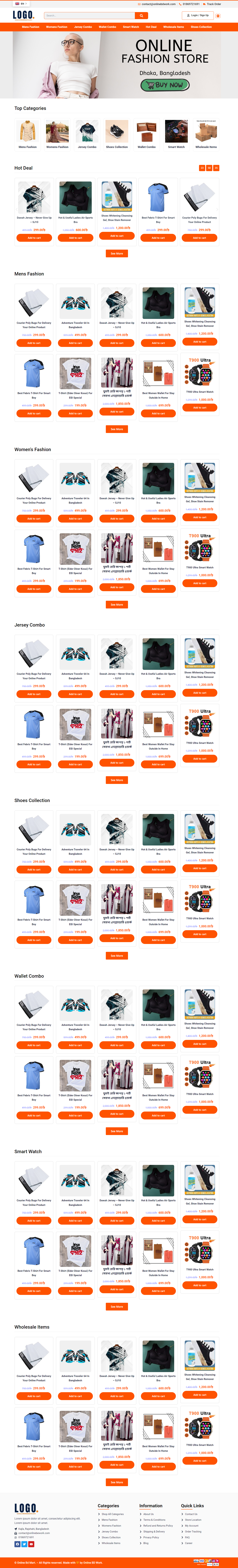 Organic Items Ecommerce WordPress Website - online bd work