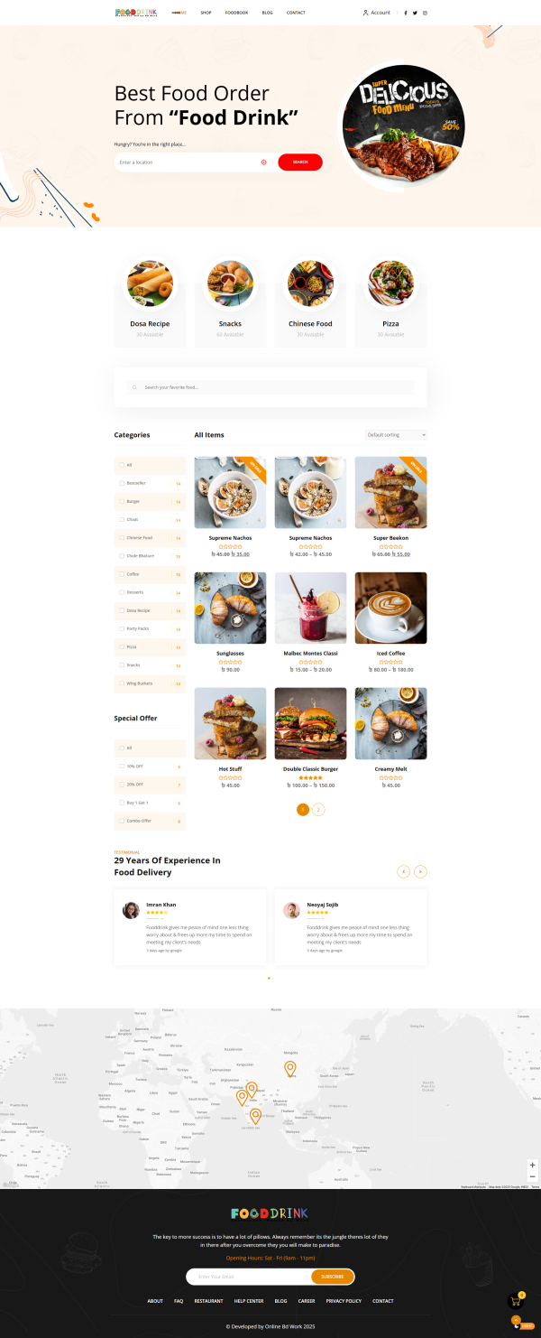 Online Food Ordering & Delivery for WordPress with Restaurant Management System